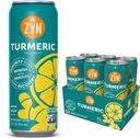 ZYN Turmeric Wellness drink (6 Pack),柠檬姜火烧的Turmeric Crucumin 与黑辣椒饮料,无添加糖,低卡布和低卡罗里饮料,清洁替代品