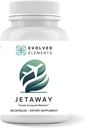 JetAway – Natural Sleep Support Support with Bio-Fermented Melatonin – Jet Lag Support – Allergen-Free, No Jet Lag (60 Capsules) (英语).