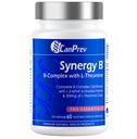CanPrev Synnergy B 综合体与L-Thenine 60 Capsules 30天供应 - 促进精神放松、改善能源、认知清晰度和支持体与心 - Vegan、Non-GMO和Gluten-Free