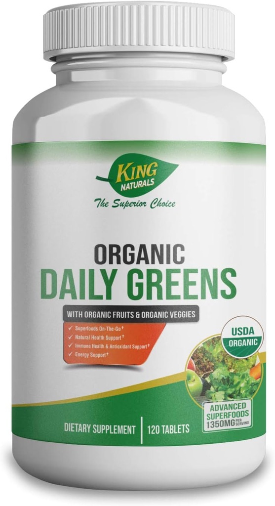 有机水果和蔬菜的每日绿地 – USDA认证,非GMO,Vegan – 超食品 用于免疫支持,抗氧化剂和能源的上行板