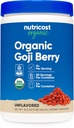 Nutricost Organization Goji Berry Powder (1lb) - USDA 认证的有机物,无胶体,非GMO,植物学