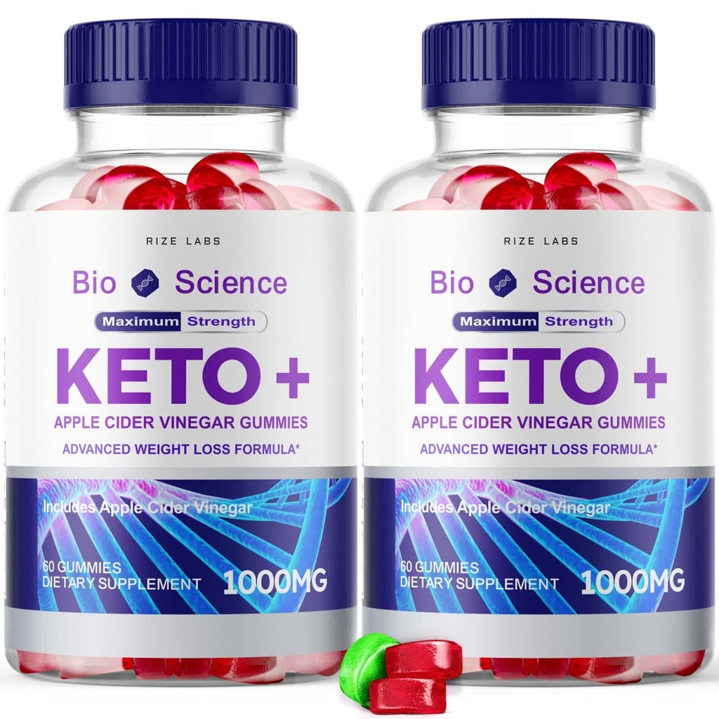 rize 实验室 - Bio Science Keto Plus Gummys for Wight Loss, extra strengy, 高级公式包括苹果苹果苹果酒Vinegar Gummys (120 Gummys) (Pack of 2).