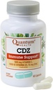量子健康 CDZ 免疫支持补充维生素C 500 mg,维生素D 1000 IU Plus Zinc 15 mg 强健全身健康支持综合体 - 妇女和男子的日常豁免助力 - 60 capsules