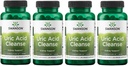 Swanson Uric Acid Cleanse - 促进肾脏支持的自然补充 - 具有7种草药的强力结合功能 - (60 Veggie Capsules) 4 Pack