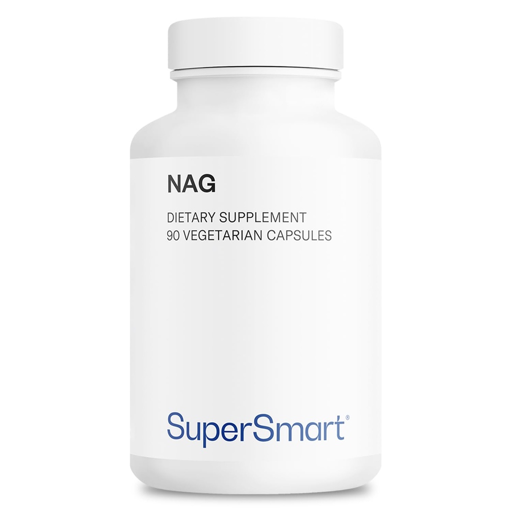Supersmart - NAG supplement 1500 mg/日(N-乙酰Glucosamine) - 高吸收性Glucosamine Sulfate QQ N-GMO & Gluten Free - 90 植物卡普尔