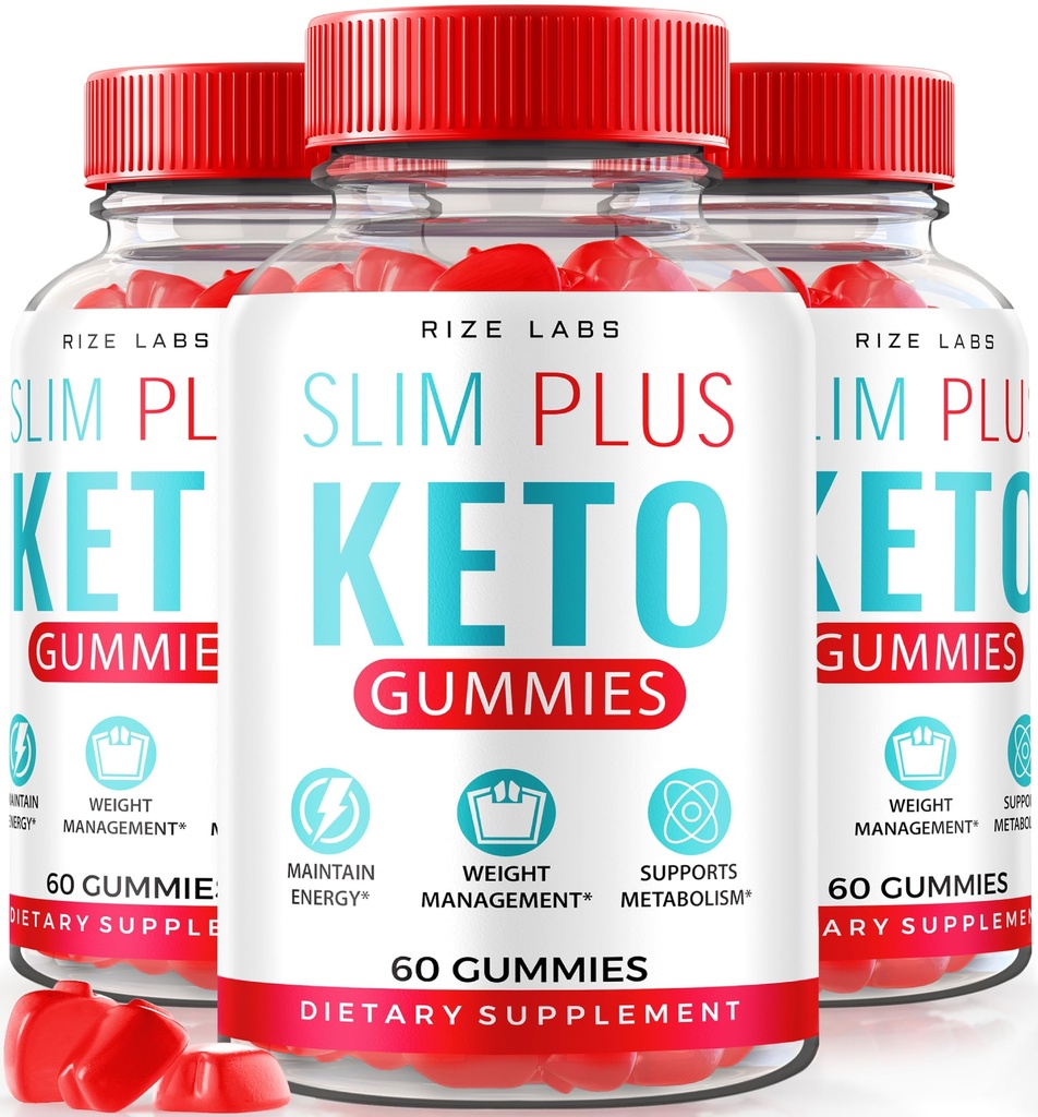 rize 实验室 - Slim Plus Keto ACV Gummys for Advanced Wight Loss, All Natural Apple 苹果苹果苹果醋补充剂(180 Gummys)