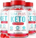 rize 实验室 - Slim Plus Keto ACV Gummys for Advanced Wight Loss, All Natural Apple 苹果苹果苹果醋补充剂(180 Gummys)