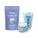 Blume Superfoods Latte - 蓝拉文德粉末加蓝螺旋藻和椰子牛奶,咖啡因自由,低苏加,有机,Keto Friendly, Vegan,支持睡眠和冷静,Lavender Latte - 25 services