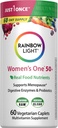 彩虹光 多维素 女性50+,维生素C,D & Zinc, 亲生素, 女性1 50+ 多维素 提供高概率免疫支持, 非GMO, 蔬菜, 60片