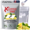 Krampade Fiber 补充电解质粉 - 9g Prebiotic Fiber + 2000mg 钾 补充 + 镁 → Cramp Relief → 水解包 → 消化性健康支持