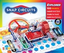 小Snap Circuits Jr. SC-100电子探测设备、100多个项目、全彩项目手册、28个部件、STEM儿童教育玩具8+