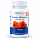 Bricker Labs Natural Lutein + Zeaxanthin Eye 补充 – 支持眼,脑,和皮肤健康与Macular Carotinoids, 高级生物利用率, AREDS2 Chosen Lutein Source – 60 Soft Gels