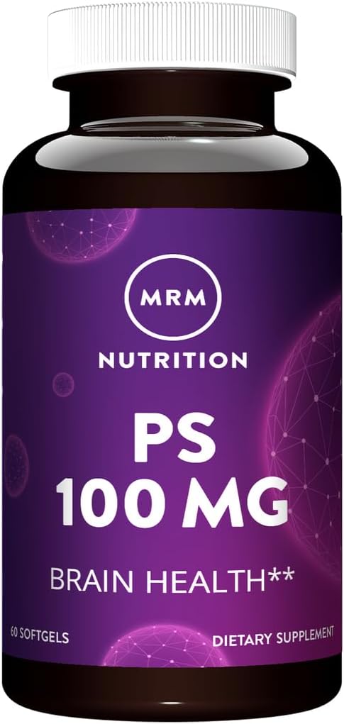 MRM 营养 PS 100mg → Phosphatidylserine → Brain Health + 记忆 + 学习 → Gluten-free → 60 服务