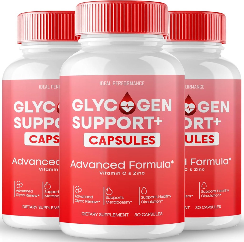Glycogen支持 Capsules,高级公式支持补充,所有用于保持健康水平的自然公式药丸,整体健康 - 最大强度,Glycogen支持药丸审查(3 Pack)