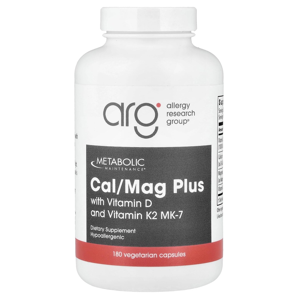 元件维护 - Cal/Mag Plus w/维生素 D & K2 180盖