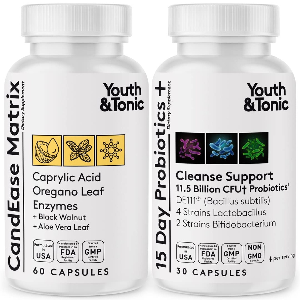 青年与营养素 Oregano 和 Caprylic Acid Gut 健康补充剂,配有 Probiotics 和 Herbs ,用于脂肪的平衡、消化和肠胃健康及免疫支持 90 Capsules