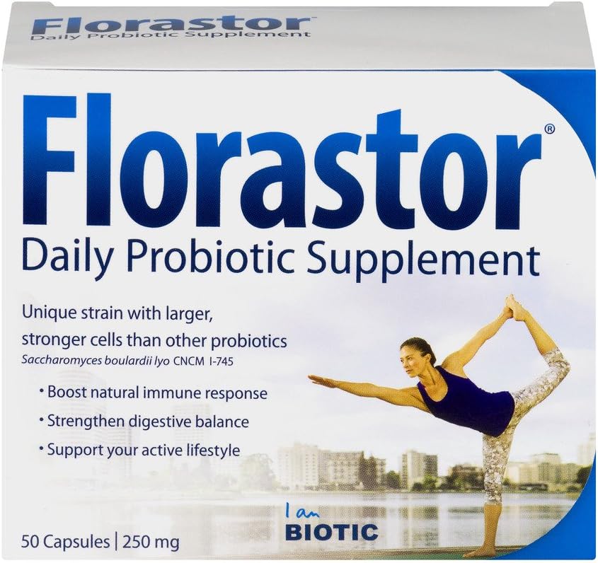 Florastor Daily Probiotic Supplement 50 Capsules (6号包)