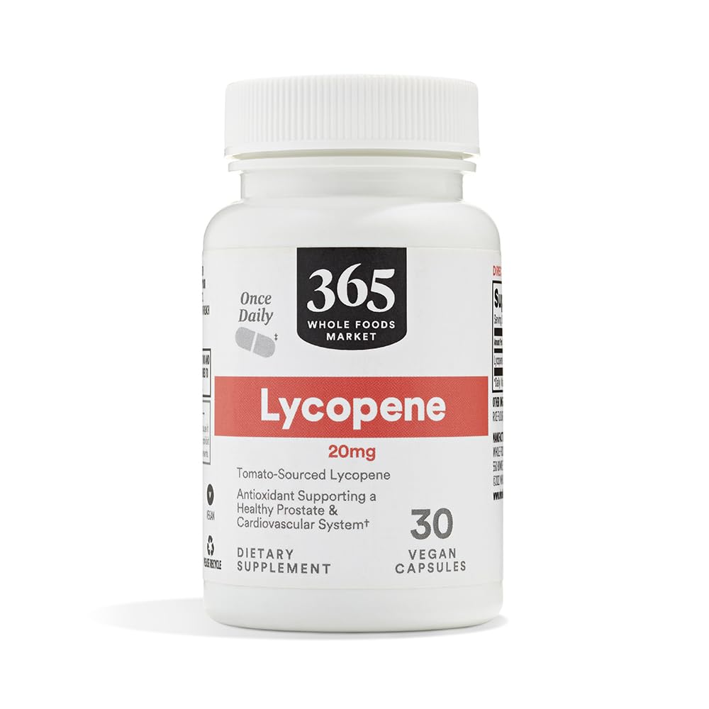 365 由全食品市场,Lycopene 20 mg, 30 Counter提供