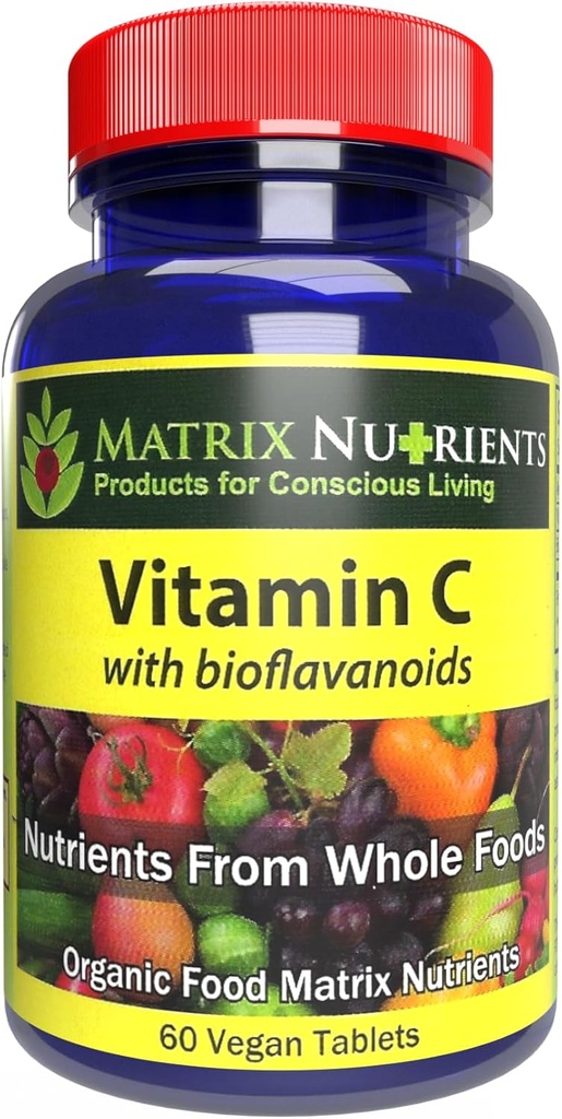 维生素C - 含有BIOFLAVANOIDS的精度质量 ! - 最高吸收率,100%有机天然成份 - 硫酸盐,能量提升! - 维冈牌匾(60ct)