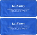 LotFancy Ice Pack for Injurys, pack of 2, FSA HSA 合格,可重复使用的热冷包用于治疗,冷却或加热垫用于急救,后肩颈部脚痛减轻,11×5英寸