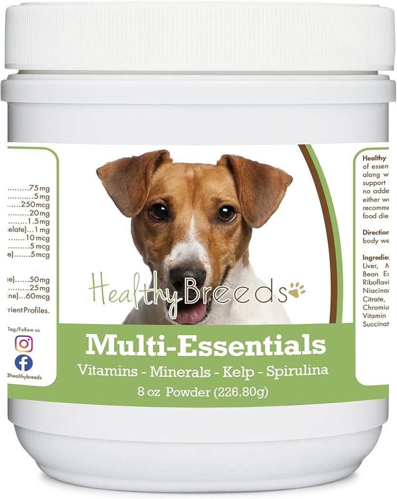 健康育种 Jack Russell Terrier 多味养狗粉 -- -- 理想的维生素、矿物和抗氧化剂补充你的狗 -- -- 8 oz