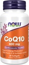 NNOS 食品补充品,CoQ10 400 mg,药品级,发酵产生的全转形式,30软胶