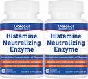 DAO Enzyme 补充 Histamine Diamine Oxidase 补充平滑文摘 - 美国制造 - 60 软胶(2瓶)