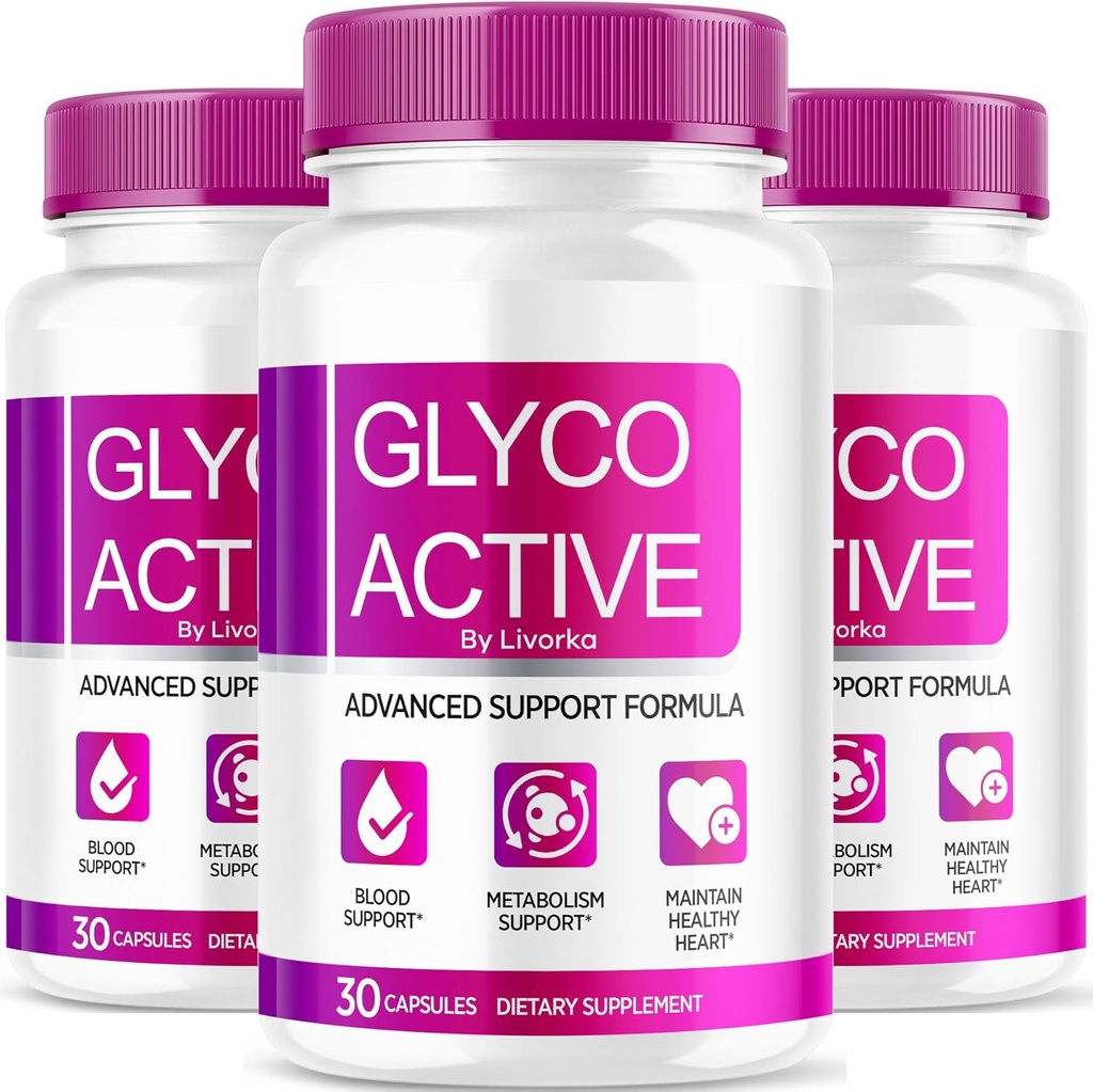 (3 Pack) Glyco Active, Glyco Active Capsules, Glyco Active 高级公式, Glyco Active Active 全天然公式药丸, Glyco Active Capsulas Reviews, 90 Capsules 3个月