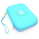 CaseEMATIX 8 “Turquoise Asthma Inhaler 旅行适配空间器、面具和附属设备案,仅包括案例