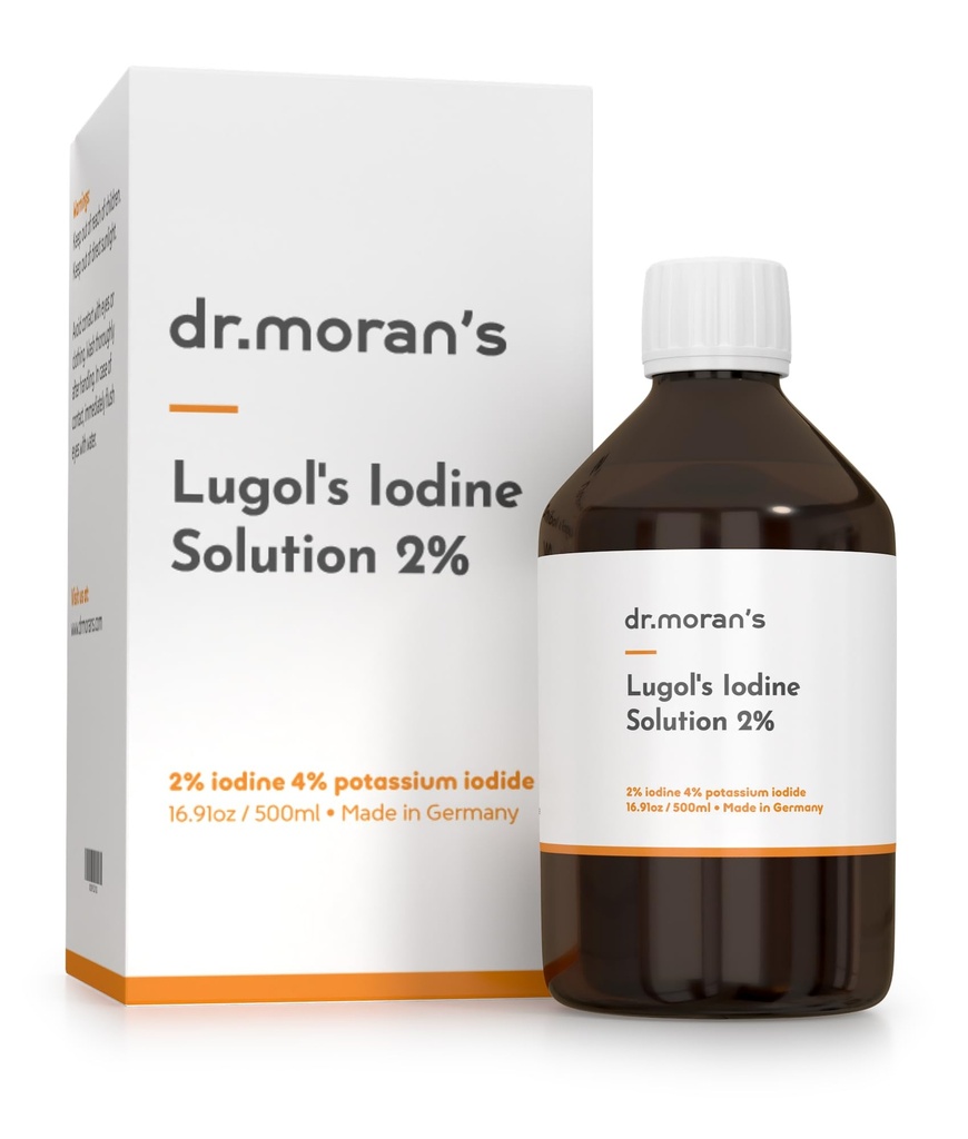 LUGOL的碘含量 2% 溶液 | USP/PH. EUR | 16.91oz | 德国制造