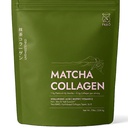FKRO Matcha Collagen Powder w Biotin, Hyaluronic Acid & Vitamin C - 健康头发,皮肤和钉子 - 天然型 I & III 水解 Collagen Powder, 无甜的 Matcha Latte - 22 services, 7.9oz
