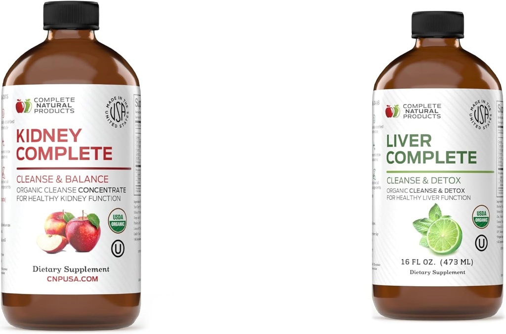 完整天然产品 肾 完整 16oz & Liver 完整 16oz Bundle