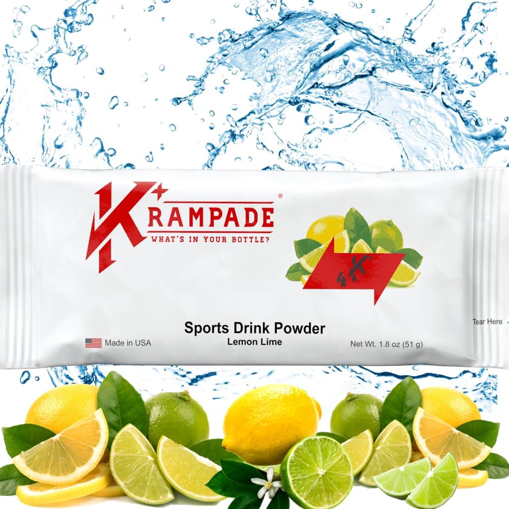 Krampade 电解质钾补充剂 - 4000 mg K+, > 4X More Than Coconut Water → 即时Cramp Relief → 水分粉