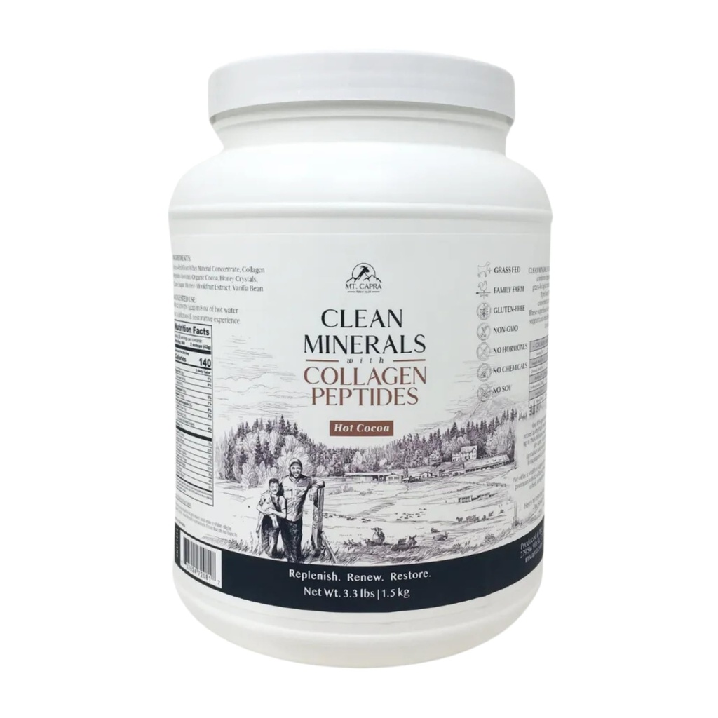 Capra山清洁矿物,含Collagen Peptides → 健康热可可,含山羊奶惠和草鳍型I型和III型Collagen Peptides,用于10克蛋白- → 35枚 英镑