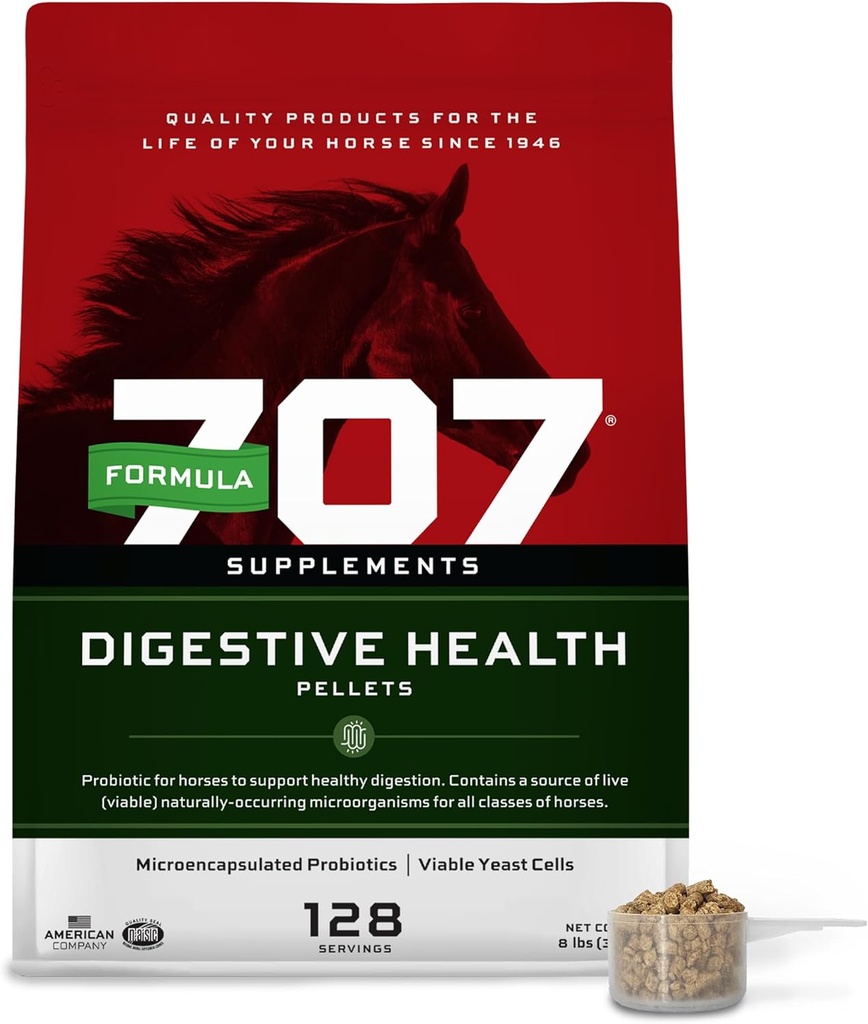 707 消化健康Equine Supplement, 8lb Bag – 养生素,预生素和马的消化酶