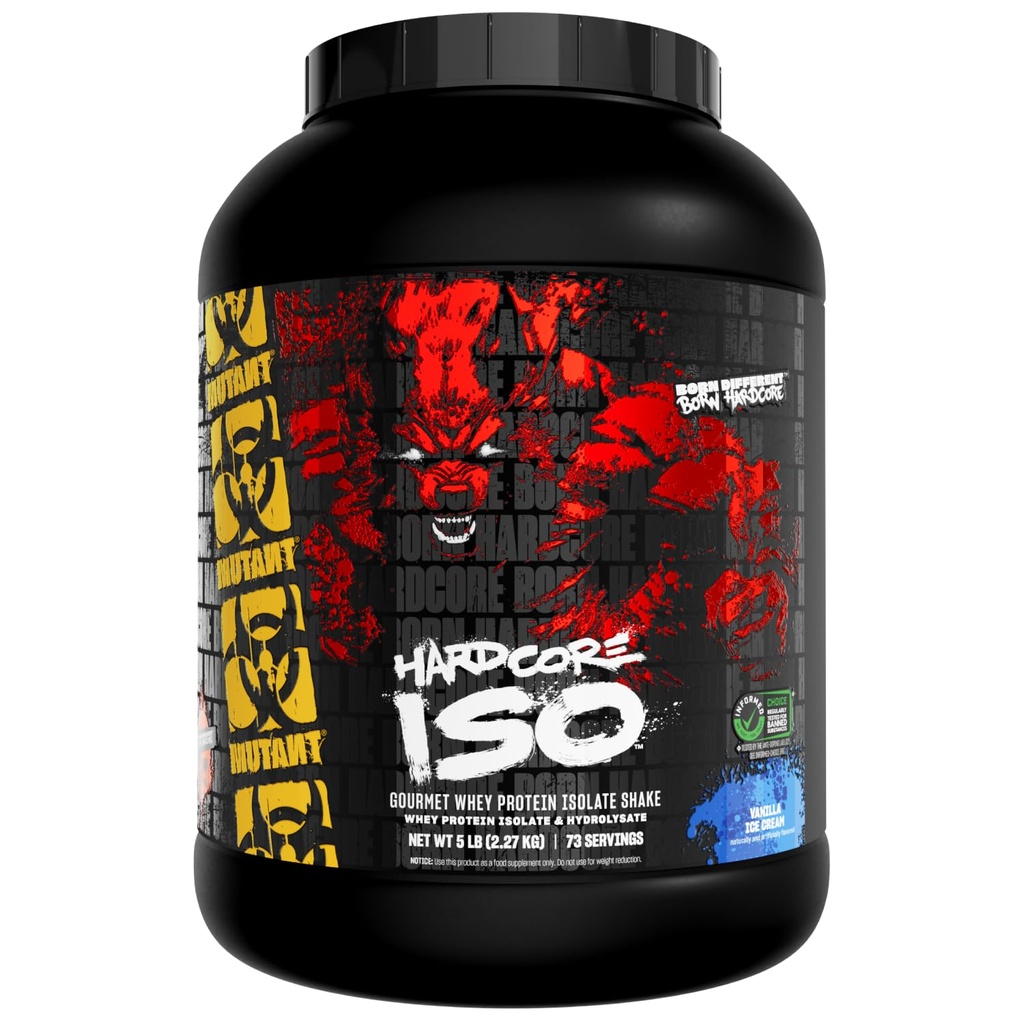 突变 ISO Surge Whey蛋白质孤立粉末行为快速帮助恢复,构建肌肉,块状和强度,5 lb - 香草冰凝胶