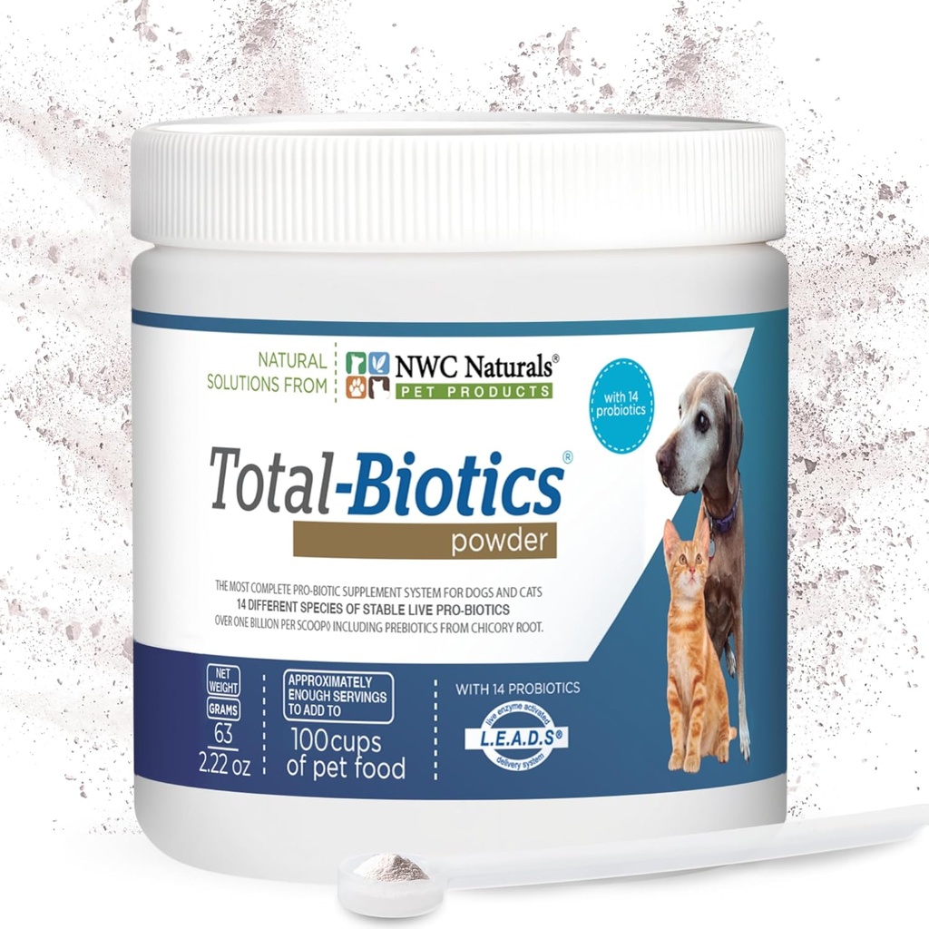 NWC Naturals Natural-Biotics, Cat & Dog Probios for Entertainive Health with Prebiotic, Unfriended Probios for Dogs & Cats, Gut, Skin, Coat, Stomach Relief, 100 Services, 2.22 Ounces (英语:Gut, 2018年)的副刊,收录了"猫和狗与猫"的营养素".