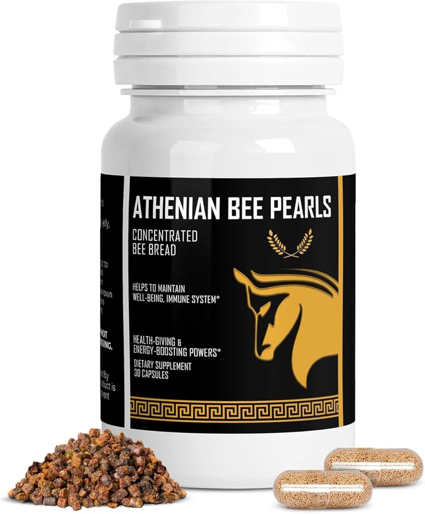 Be Pollen Supplement Arthian Bee Pearls 自然豁免与生命力支持 Be Pollen Capsule Spartan Bee Bread 提取 & Vitamin C → 非转基因生物,无任何合成,所有天然有机Bee Pollen