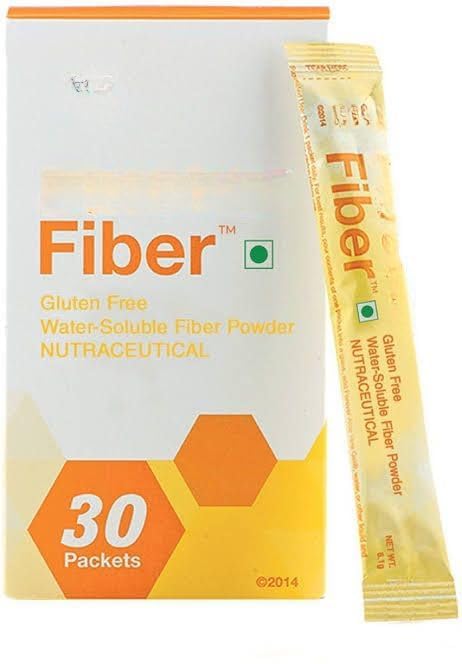 Fiber,无胶水溶性纤维补充剂,30包