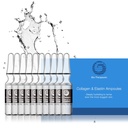 生物-治疗Collagen & Elastin Ampoules, 具有温和与恢复性水基公式的所有皮肤类型的骨骼液化物和企业-10个玻璃瓦
