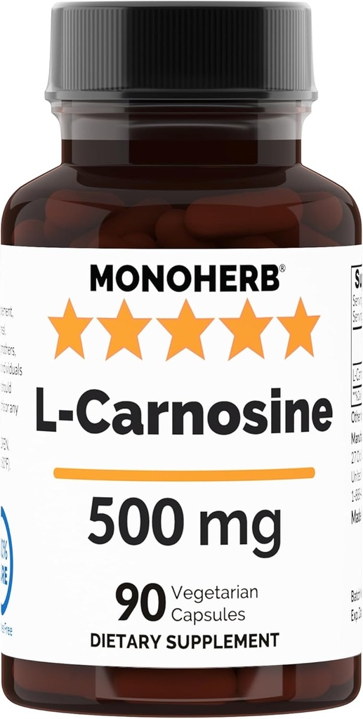 L-Carnosine 500毫克 - 90维卡普尔 - 90 服务