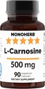L-Carnosine 500毫克 - 90维卡普尔 - 90 服务