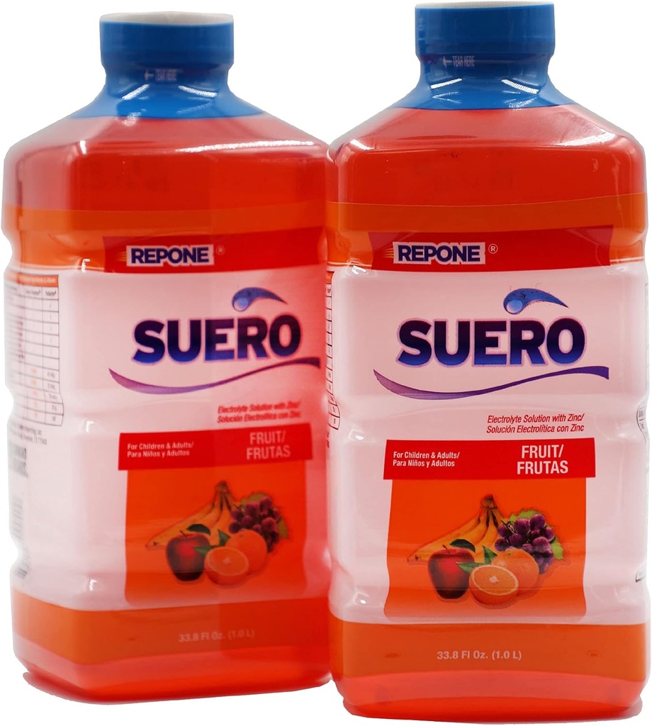 SUERO 以锌、水合物、还原矿物和营养物、草莓火药、33.8 Fl Oz(2包)
