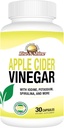 Rise-N-Shine Apple Vider Vinegar Capsules - 免疫支持维生素 - Gut支持女性和男性30天供应(30 Capsules)