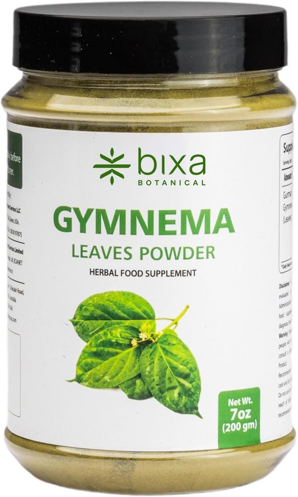 bix BOTANICAL Gymnema Leaf Powder(古德马尔,Shardunika) 7 Oz/200 GRM | 消化兴奋剂 | 天然草药补充剂