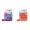 OLLY 与Rhubarb、Prunes、Amla & Probiotic + Prebiotic Gummy 一起提供便秘救济,用于消化性健康,5亿非洲法郎,30个伯爵
