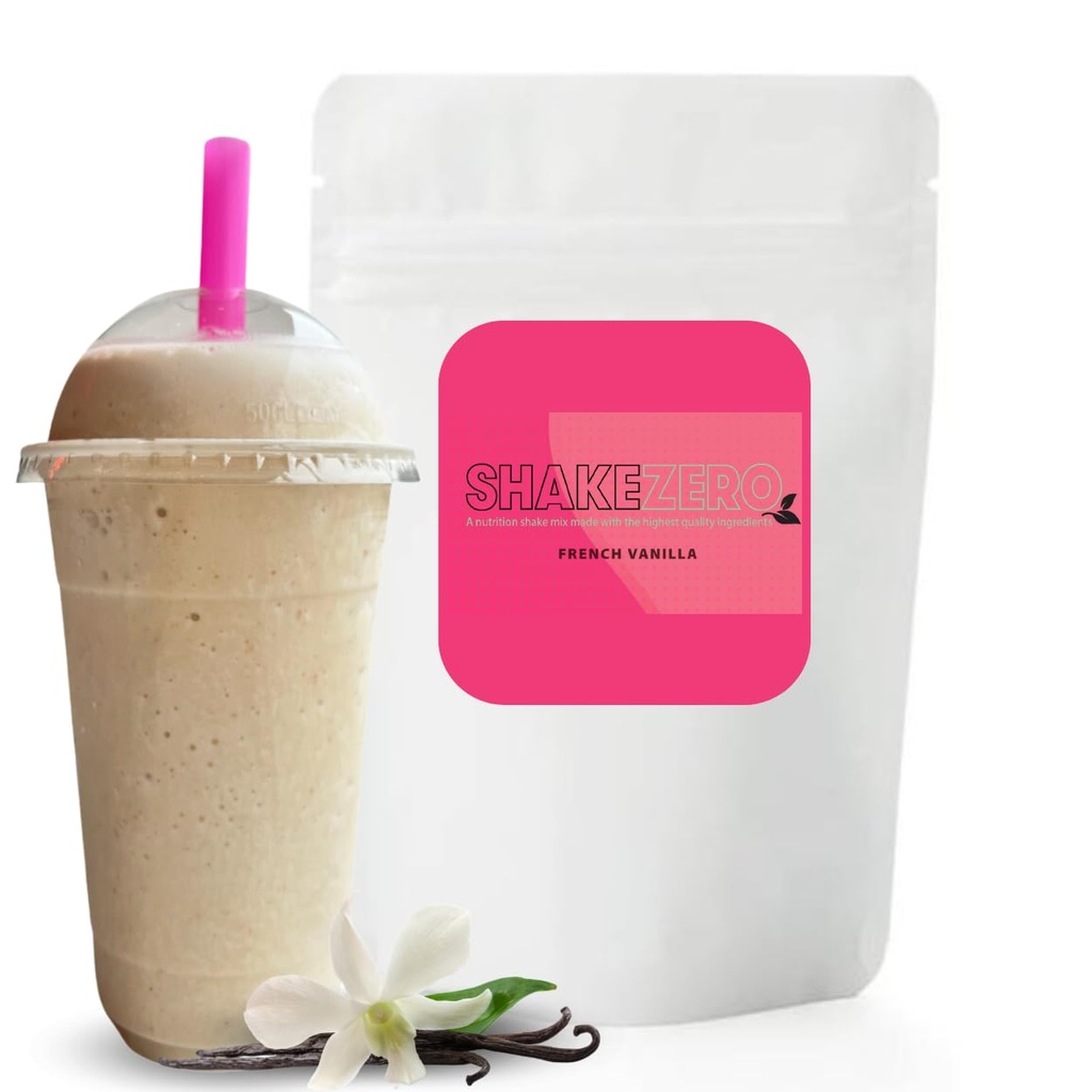 Shakezero French Vanilla (1-5lb Pkg) ~ 植物蛋白质粉末替换 Shake mix