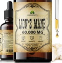 Lion's Mane Expless 2 fl oz Liquid – 天然蘑菇补充丁丁用于大脑,记忆,精神清晰和聚焦 – 免疫支持 – 高潜力公式 – 90天供应