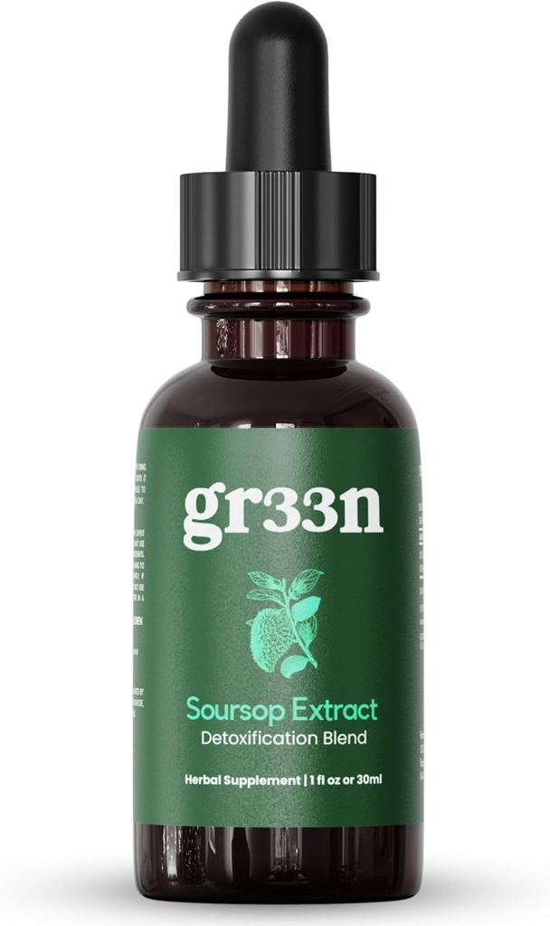 Gr33n Soursop 叶片摘录 - Soursop 位数
