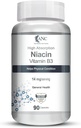 普通的Niacin维生素B3卡普尔-带有Flush,非GMO,Gluten Free-90卡普尔